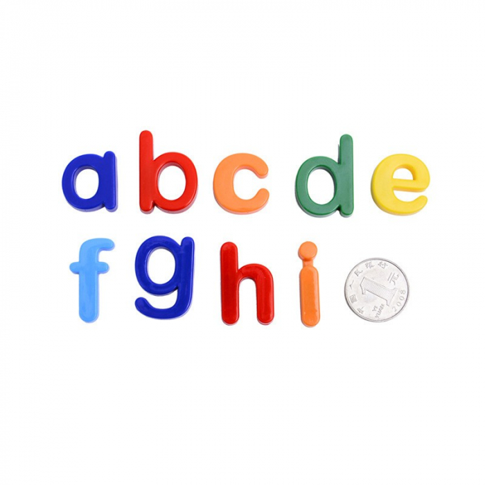 Set 26 magneti pentru frigider din plastic multicolor litere mici de tipar alfabet [5]