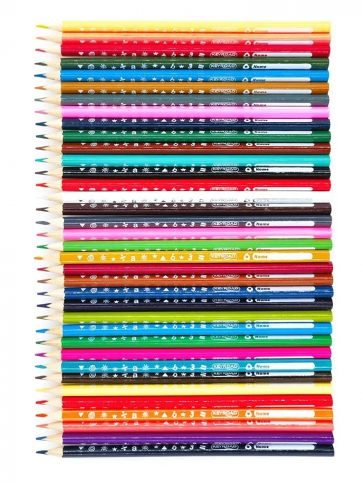 Set 36 de creioane colorate in cutie tip tub Keyroad [2]