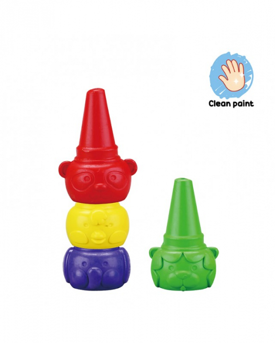 Set 6 creioane cerate stivuibile Stackable Wax Crayons Keyroad [3]