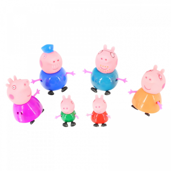 Set 6 figurine din plastic Peppa Pig [3]