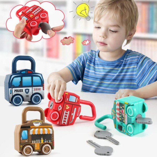 Set 6 lacate masinute cu cheie UNLOCK VEHICLE [4]