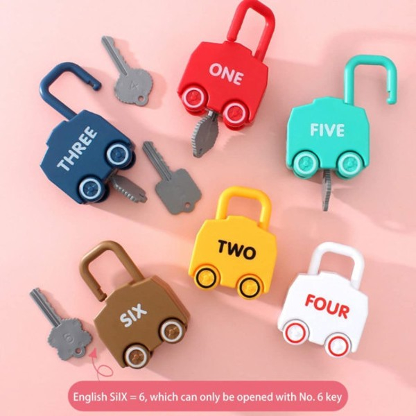 Set 6 lacate masinute cu cheie UNLOCK VEHICLE [3]