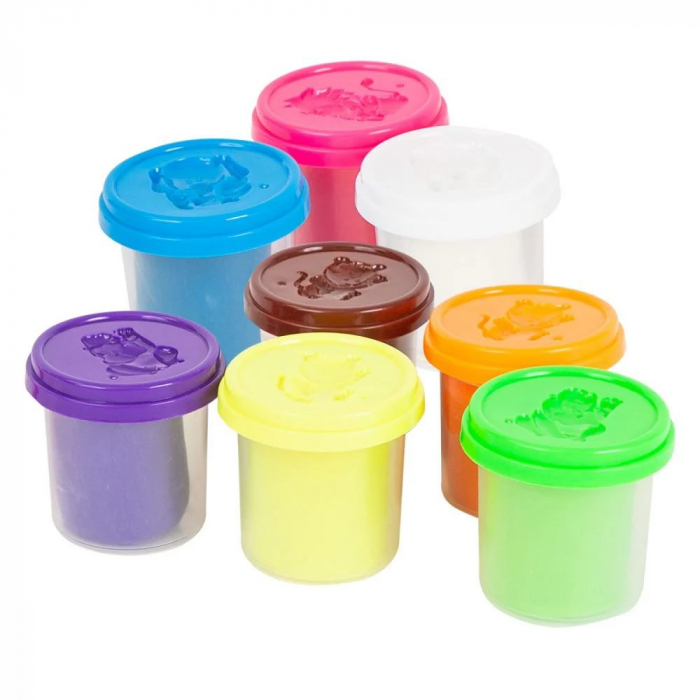 Set 8 culori plastilina, 1120 g, Plastelino [2]