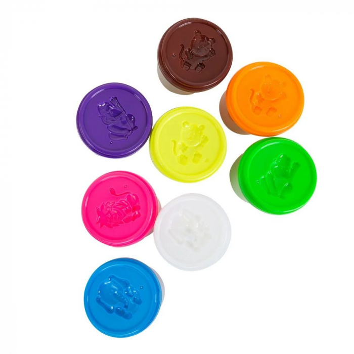 Set 8 culori plastilina, 1120 g, Plastelino [3]