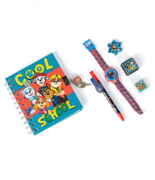 Set cadou cu ceas, Agenda si instrumente, Patrula Catelusilor, 6 piese [2]