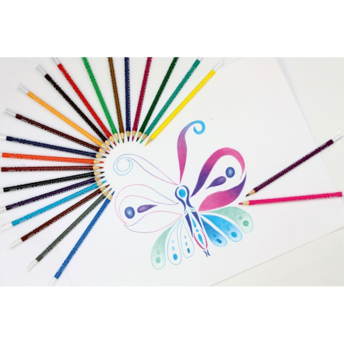 Set creioane colorate Fiorello Super Soft 12 culori + 2 gratis [2]