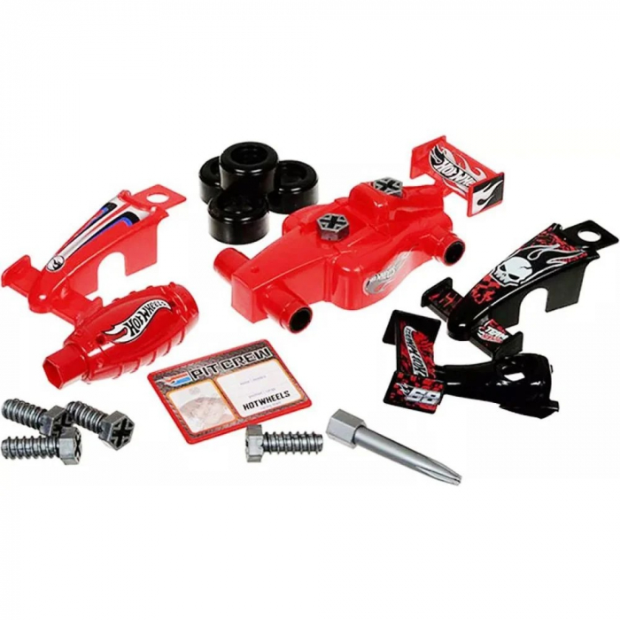 Set de asamblare masinuta, Racing Box, Hot Wheels, 18 piese [2]