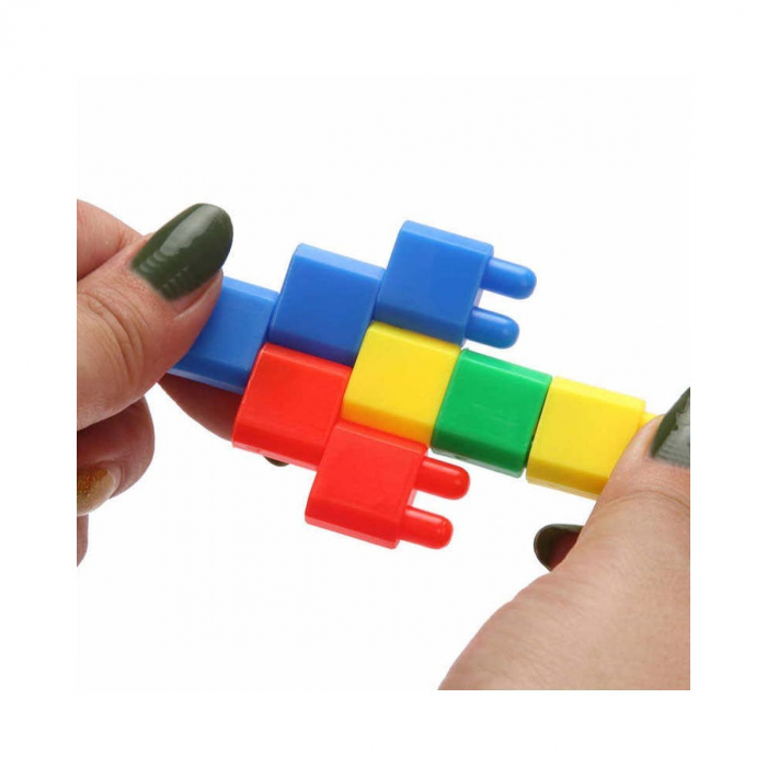 Set de construcţie educaţional cuburi Bullet Head - 160 de piese [5]