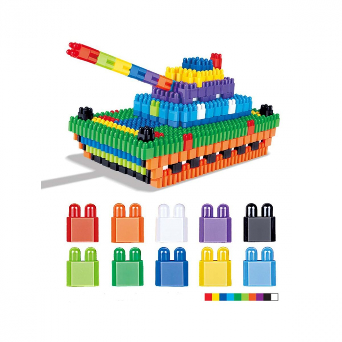 Set de construcţie educaţional cuburi Bullet Head - 160 de piese [3]