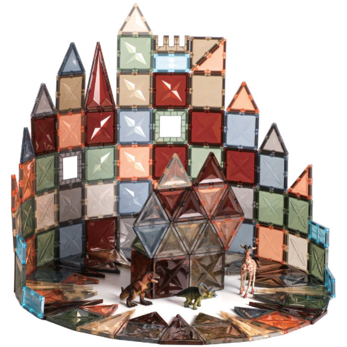 Set de construit cu piese magnetice Onshine Magnetic Tiles 100 de piese [4]