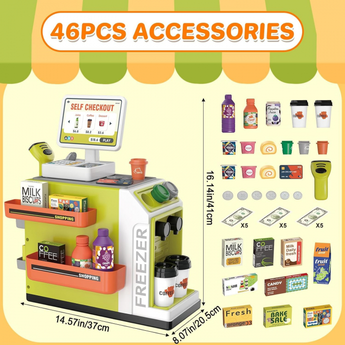 Set de joaca Supermarket interactiv cu sunete 46 de piese [4]