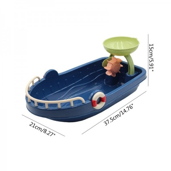 Set Jucarii De Nisip Cu Barcuta Si Accesorii, 8 Piese [3]
