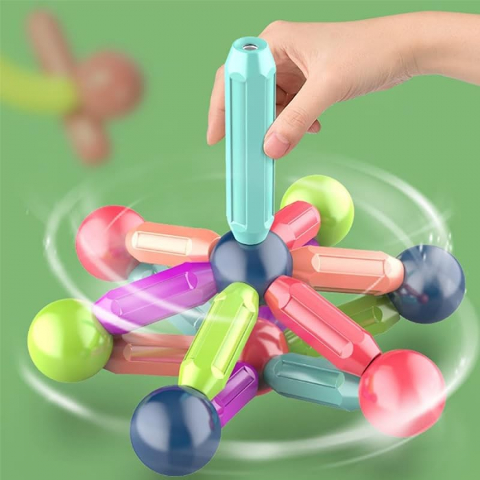 Set magnetic de construit MAGNETIC STICKS 128 de piese STEM [4]