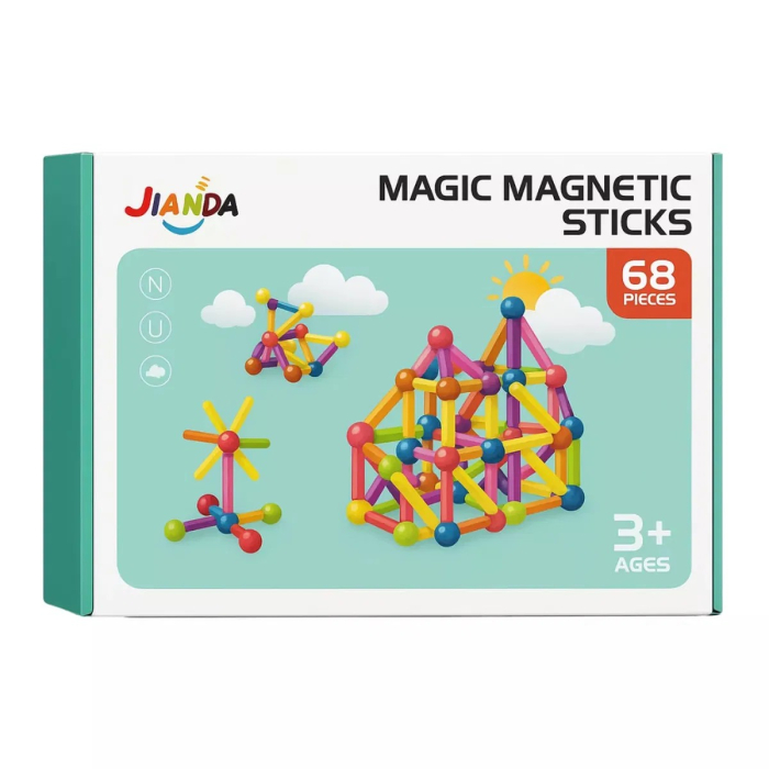 Set magnetic de construit MAGNETIC STICKS 68 piese STEM [2]