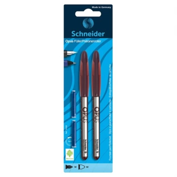 Set stilou cu penita si stilou roller plus 2 rezerve Schneider Opus diverse culori [3]
