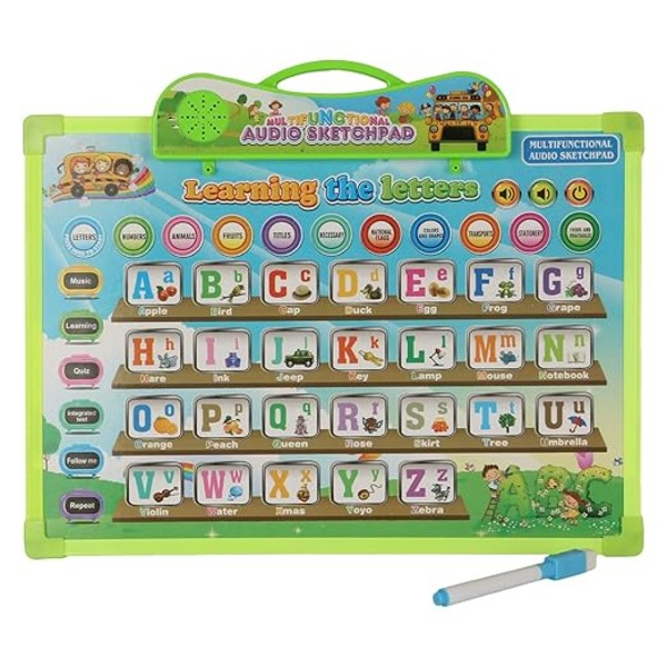 Tableta educativa cu fete interschimbabile 11 tematici in limba engleza [5]