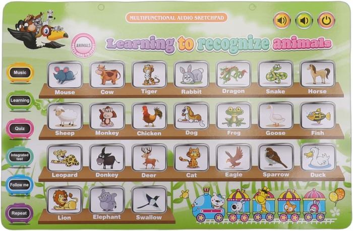 Tableta educativa cu fete interschimbabile 11 tematici in limba engleza [8]