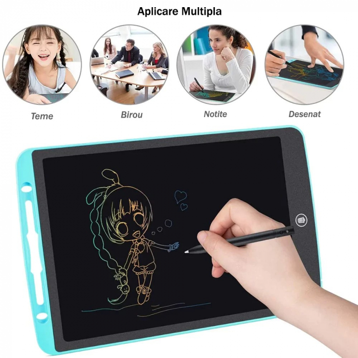 Tabletă LCD electronică 8.5 inch - Scrie și șterge- diverse culori [4]