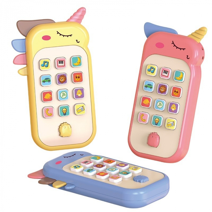 Telefon interactiv de jucarie cu functii educative model unicorn [1]