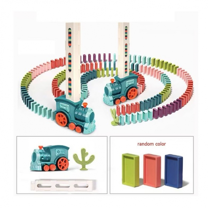 Trenulet cu baterii cu 60 de piese Domino [4]