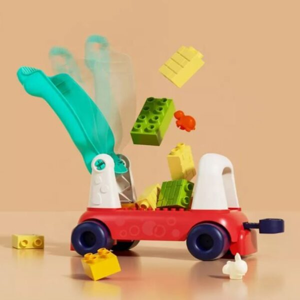 Trenulet interactiv 4 in 1 Hola Toys Push Walker & Ride-on Learning Train [4]