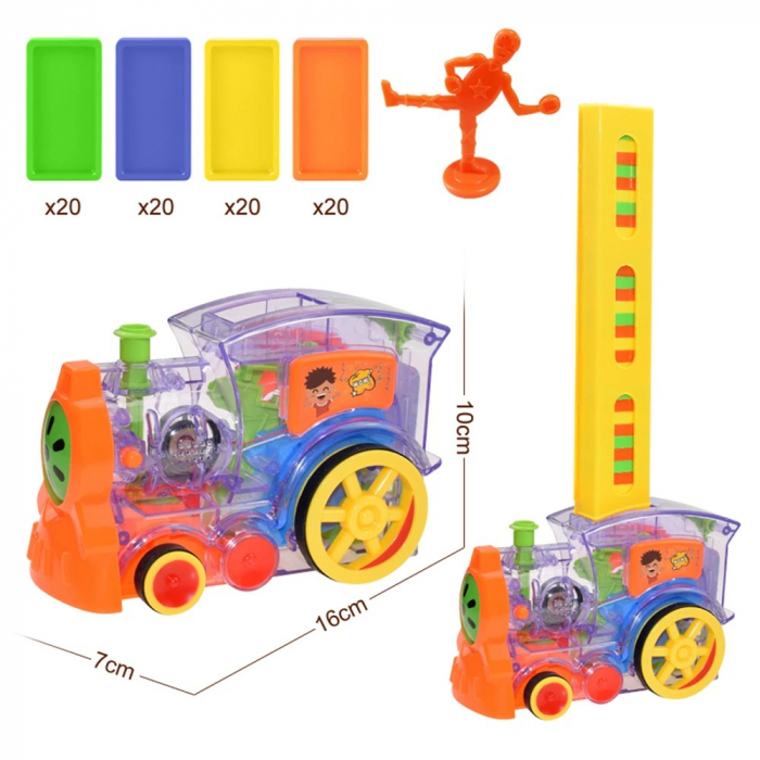 Trenuleţ interactiv DOMINO Electric Domino Train [9]