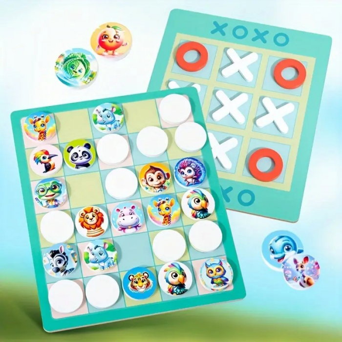 X si 0 si Joc de memorie animale 2 in 1 [5]