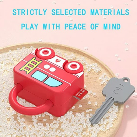 Set 3 lacate masinute cu cheie PUZZLE MATCHING LOCK [1]