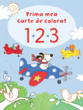 Cărţi de colorat - 1 2 3. Prima mea carte de colorat