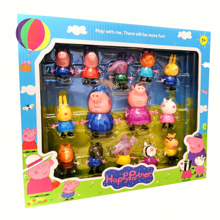 Jucării personaje din desene animate - Set 15 figurine Peppa Pig