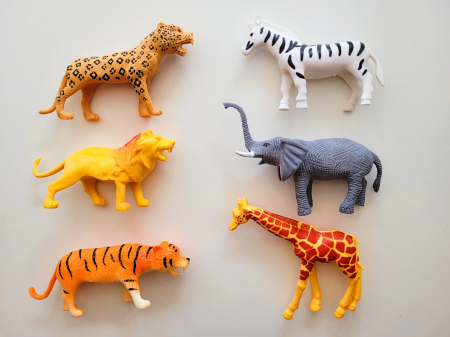 Jucării de rol - Set 6 figurine animale din junglă