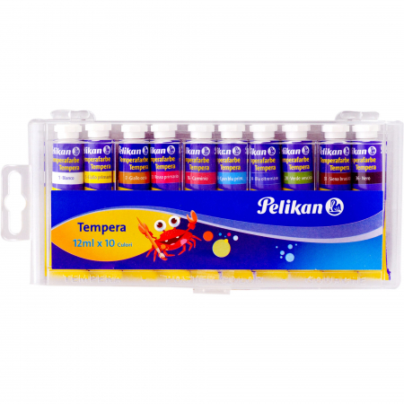 Pictura - Acuarele Tempera Pelikan 10 culori*12 ml