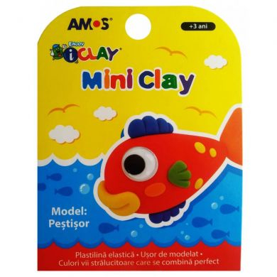 Jucării - Plastilină elastică Mini Clay ICLAY AMOS - PEŞTIŞOR 30 gr/cutie