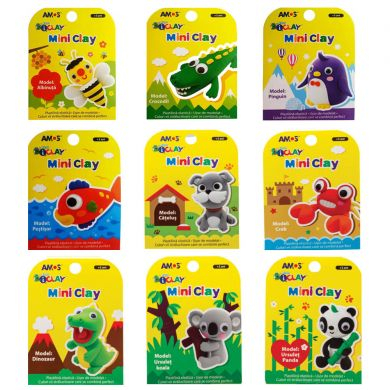Plastilină elastică Mini Clay ICLAY AMOS - PEŞTIŞOR 30 gr/cutie [2]