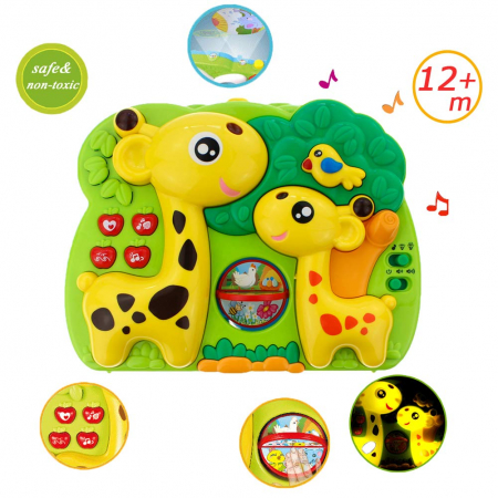 Jucării interactive - Proiector Girafă pentru pătuţ bebe