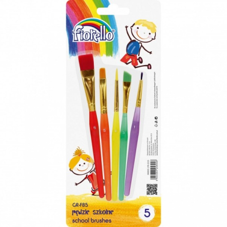 Pictura - Set 5 pensule pentru școală Fiorello