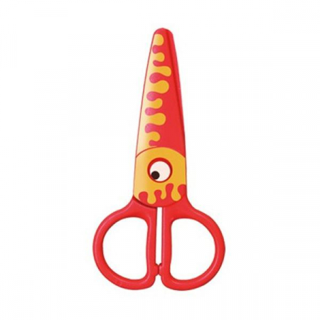 RECHIZITE - Foarfecă din plastic preșcolari design pește portocaliu - Keyroad Kids Pro