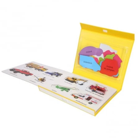 Să învățăm mijloacele de transport. Set educativ cu puzzle [2]