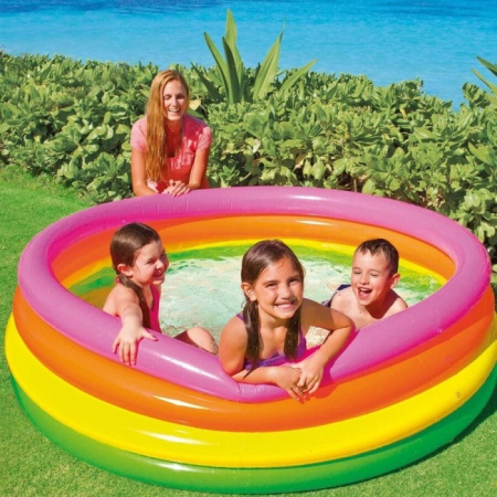 Articole pentru plajă - Piscină gonflabilă pentru copii INTEX Sunset Glow 168 cm x 46 cm