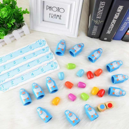 PROMOŢII - Joc de memorie din lemn PINGUINII - Penguin memory game