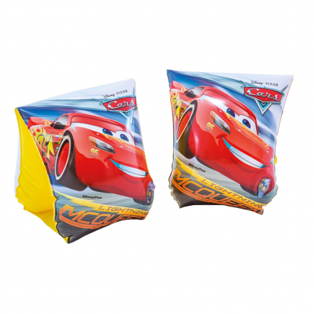 Articole pentru plajă - Aripioare gonflabile de înot Intex Deluxe Disney Pixar Cars 23 cm x 15 cm