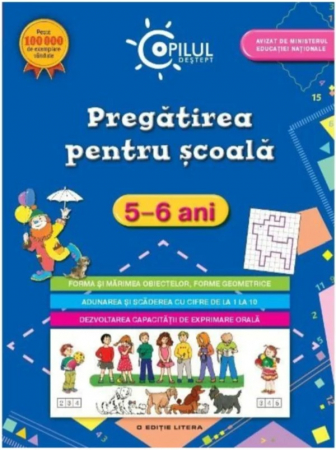 Cărţi de activităţi - Copilul deștept. Pregătirea pentru școală. 5-6 ani. Coperta albastră