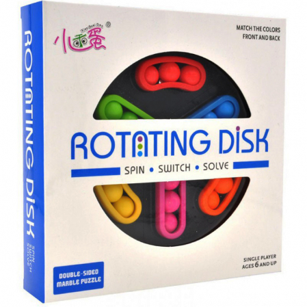 Jocuri de logică - Joc de logică disc rotativ cu 2 fețe - Rotating disk