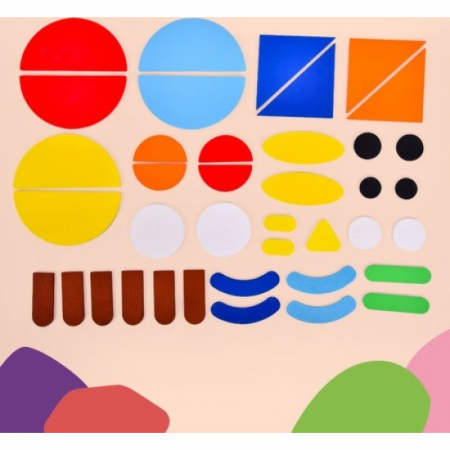 Puzzle Montessori distractiv de tip tangram ANIMALE - Montessori fun puzzle Animal [5]