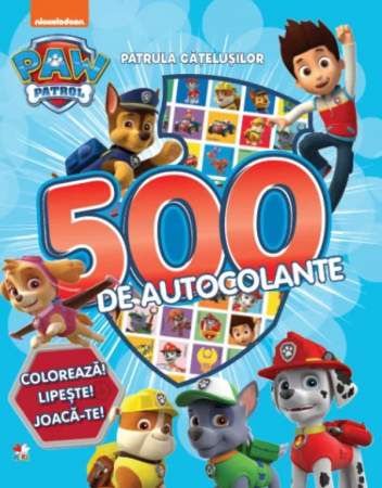 Cărţi cu autocolante - Patrula Cățelușilor. 500 de autocolante