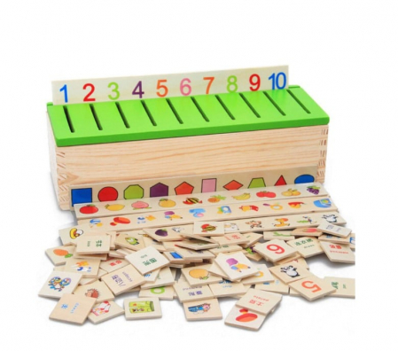 Joc Montessori de sortare și asociere imagini - Knowledge classification box în limba română [0]