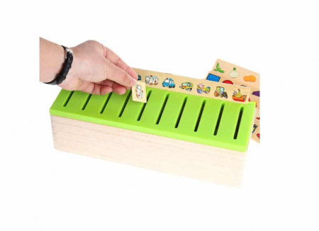 Joc Montessori de sortare și asociere imagini - Knowledge classification box în limba română [3]