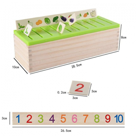 Joc Montessori de sortare și asociere imagini - Knowledge classification box în limba română [1]