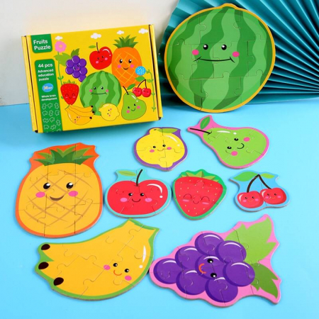 Jocuri Educative - Puzzle fructe 44 piese - Fruits Puzzle