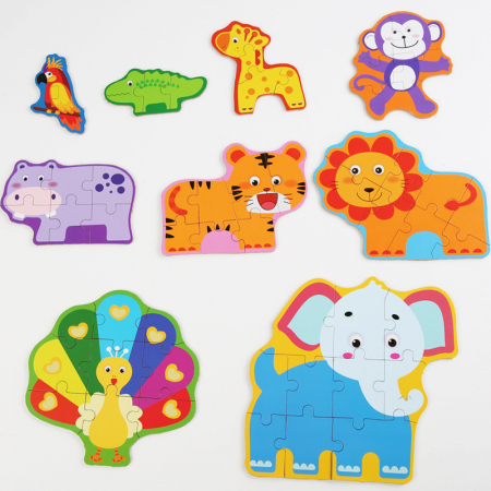 Puzzle animale sălbatice 44 piese - Animal Puzzle [1]